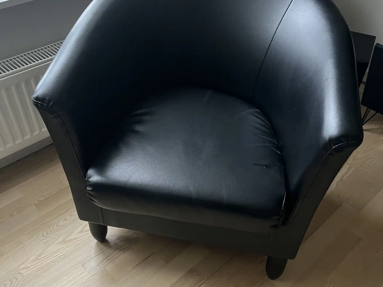 Billede 1 - Sort lænestol