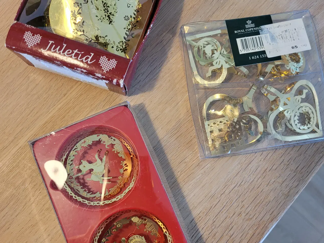 Billede 1 - Juletræspynt 3 æsker "guld"