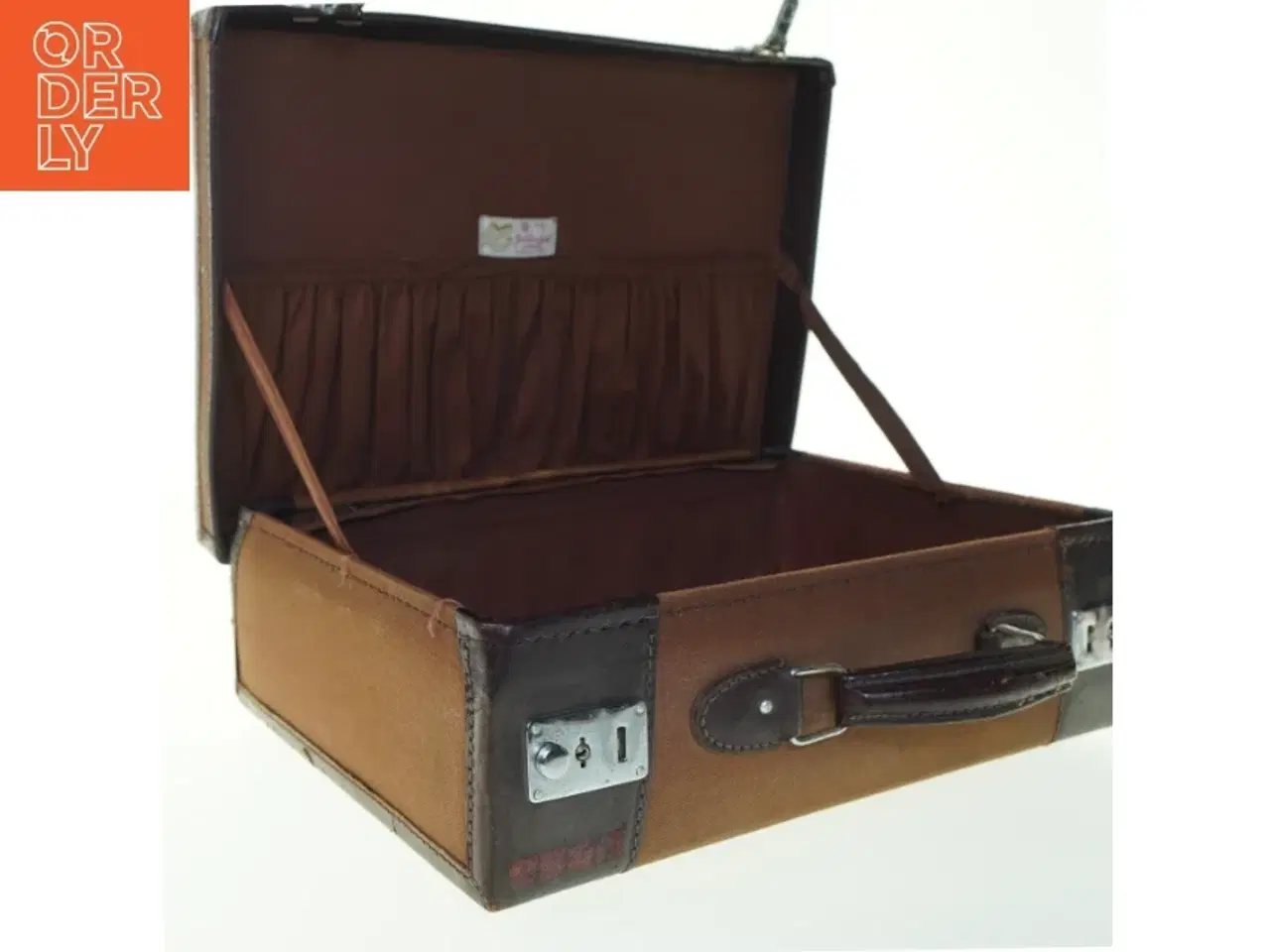 Billede 4 - Brun attachémappe i læder (str. 40x28x13 cm)
