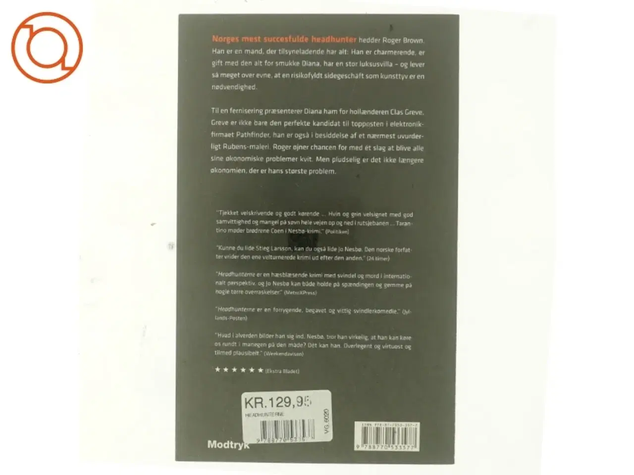 Billede 3 - Headhunterne af Jo Nesbø (Bog)