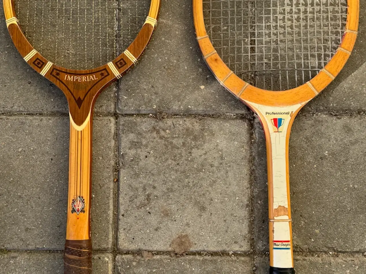 Billede 1 - 2 stk. retro tennis ketchere