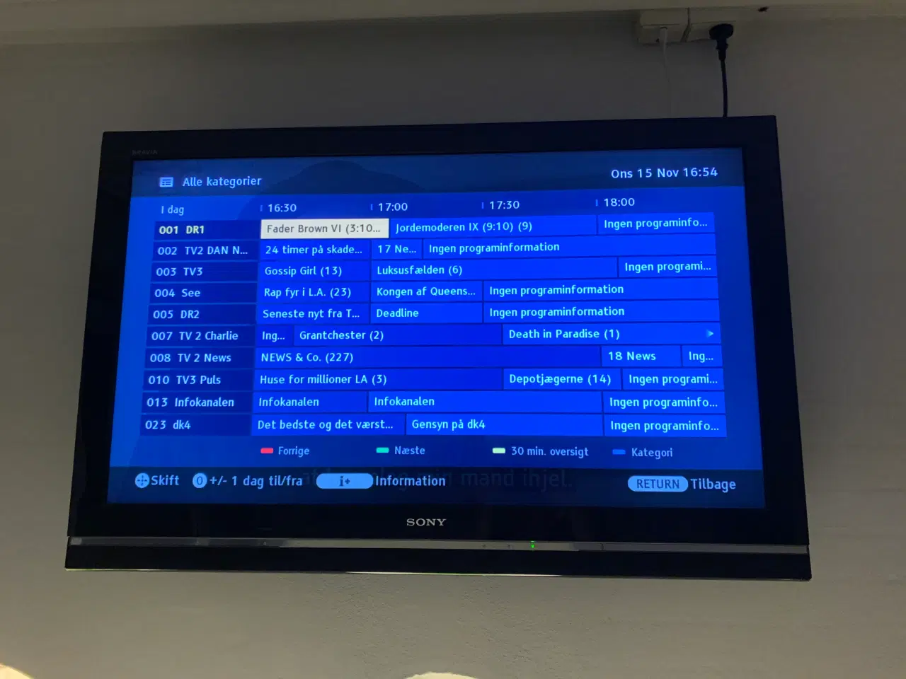 Billede 1 - TV SONY 40  tommer fladskærm TV. Fungerer perfekt.