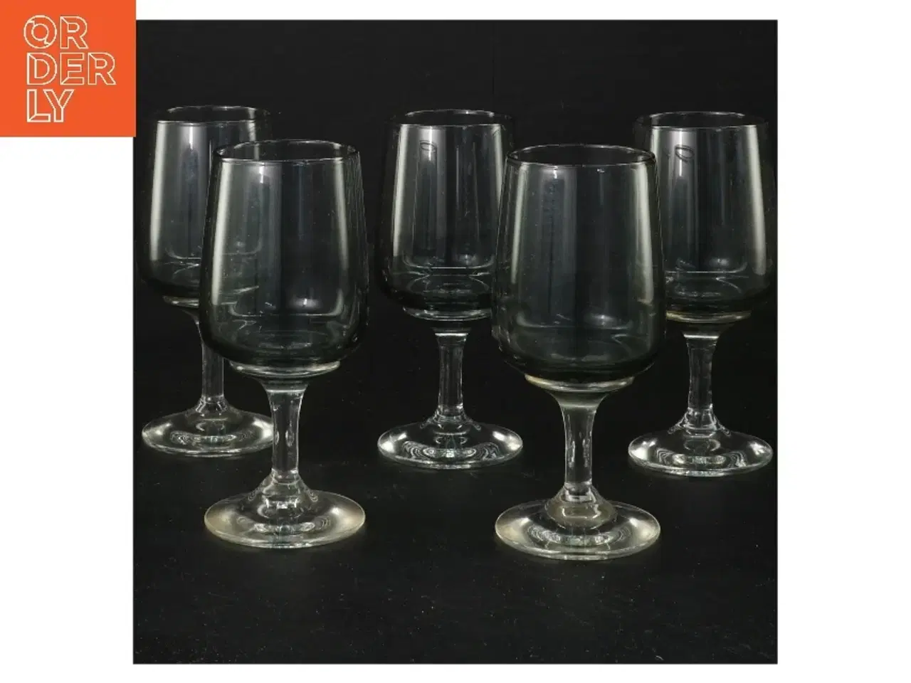 Billede 1 - 5 stk. Holmegaard Atlantic hvidvinsglas(str. 5 stk Ø 4,5 cm Længde 11,5 cm)