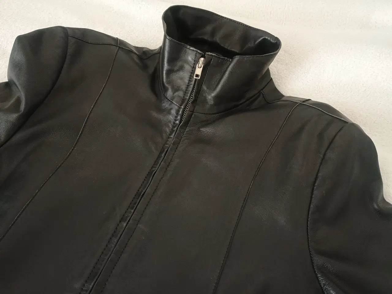 Billede 7 - Skindjakke, ægte, sortbrun, small