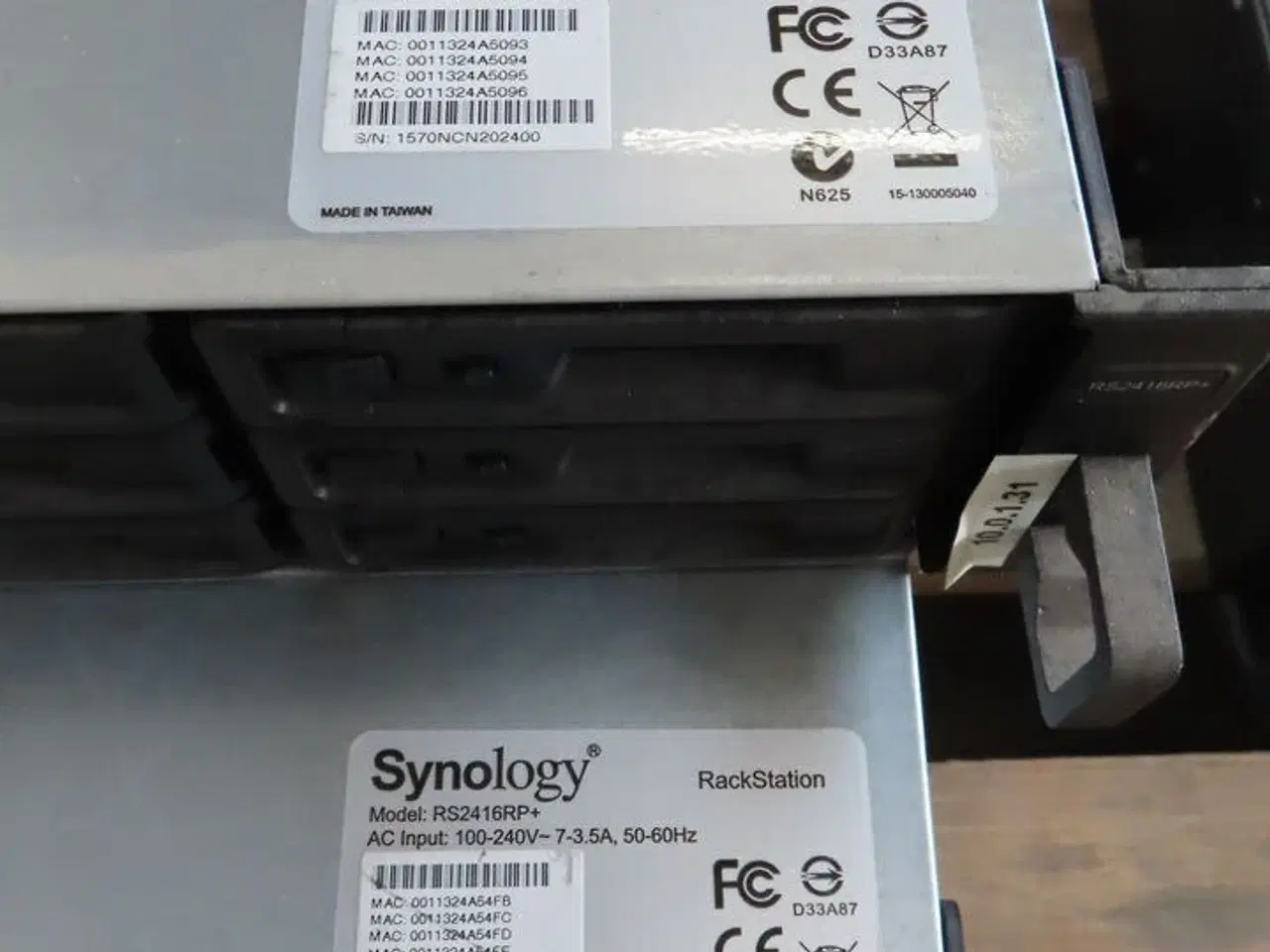 Billede 2 - 2 stk. Rackstation SYNOLOGY (Forsendelse ikke muligt)