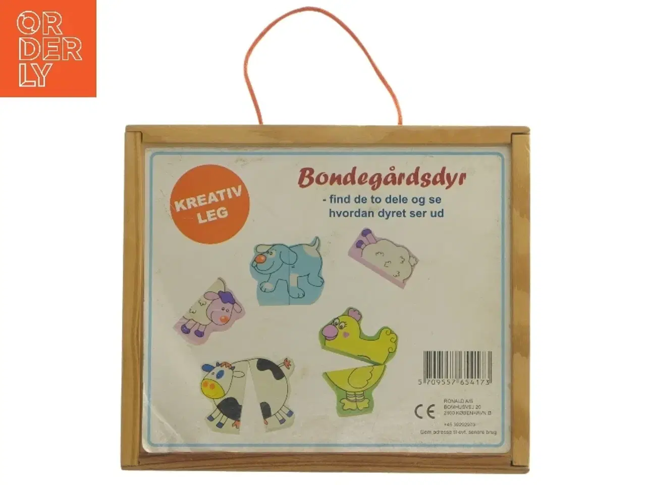 Billede 1 - Bondegårdsdyr puslespil (str. 20x17 cm)