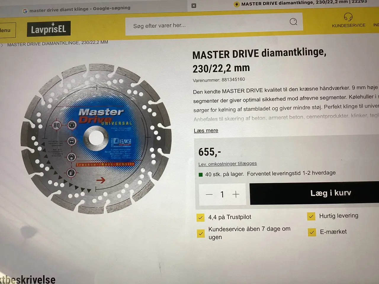 Billede 3 - Diamant klinger 230 - 7 stk. + div. 