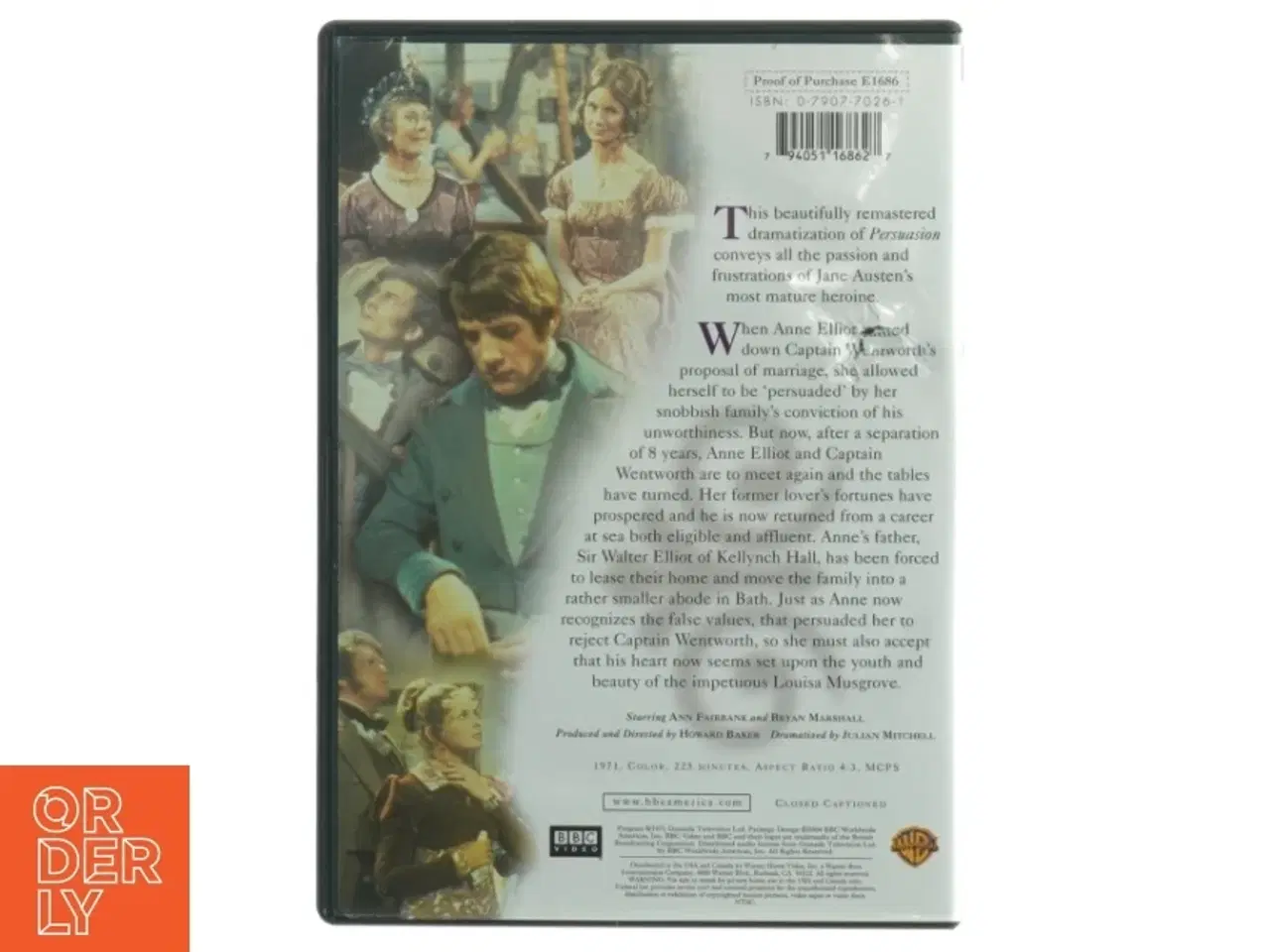 Billede 3 - DVD &#39;Persuasion&#39; Jane Austen BBC