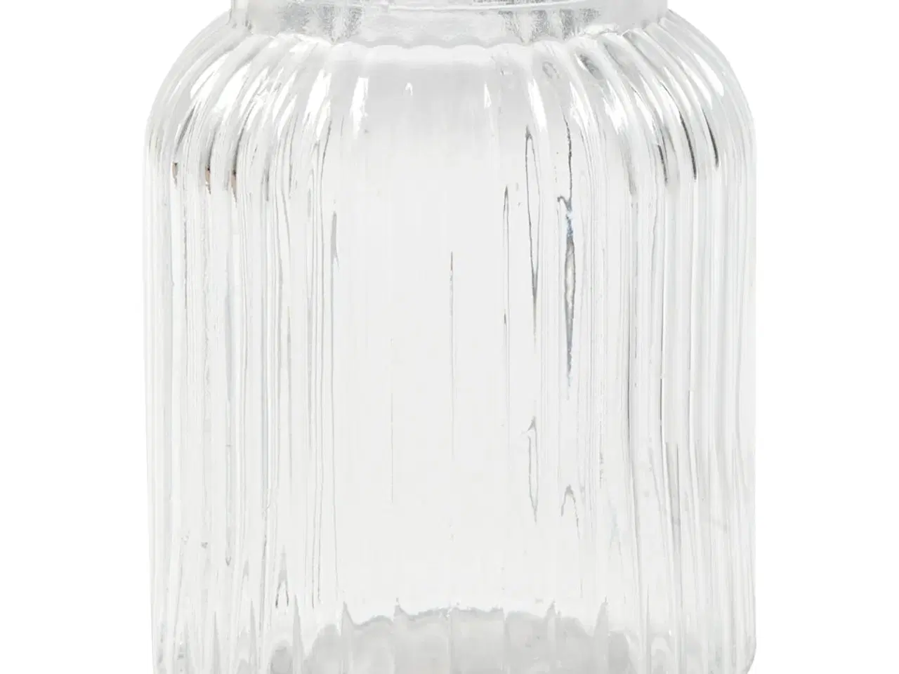 Billede 1 - 6 stk. elegante glaskrukker - 14,5 cm høj