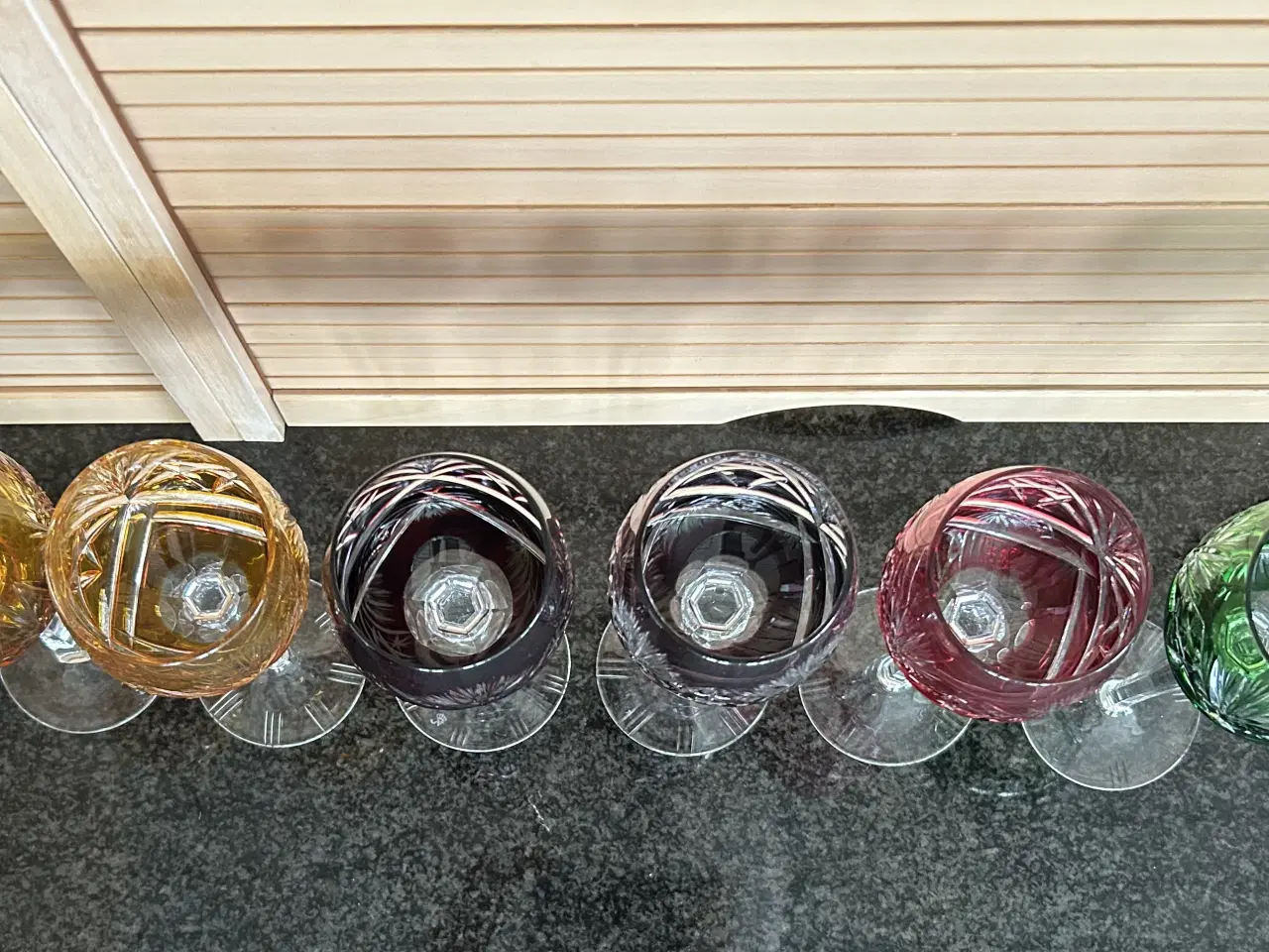 Billede 2 - Bøhmiske krystalglas til vin. 