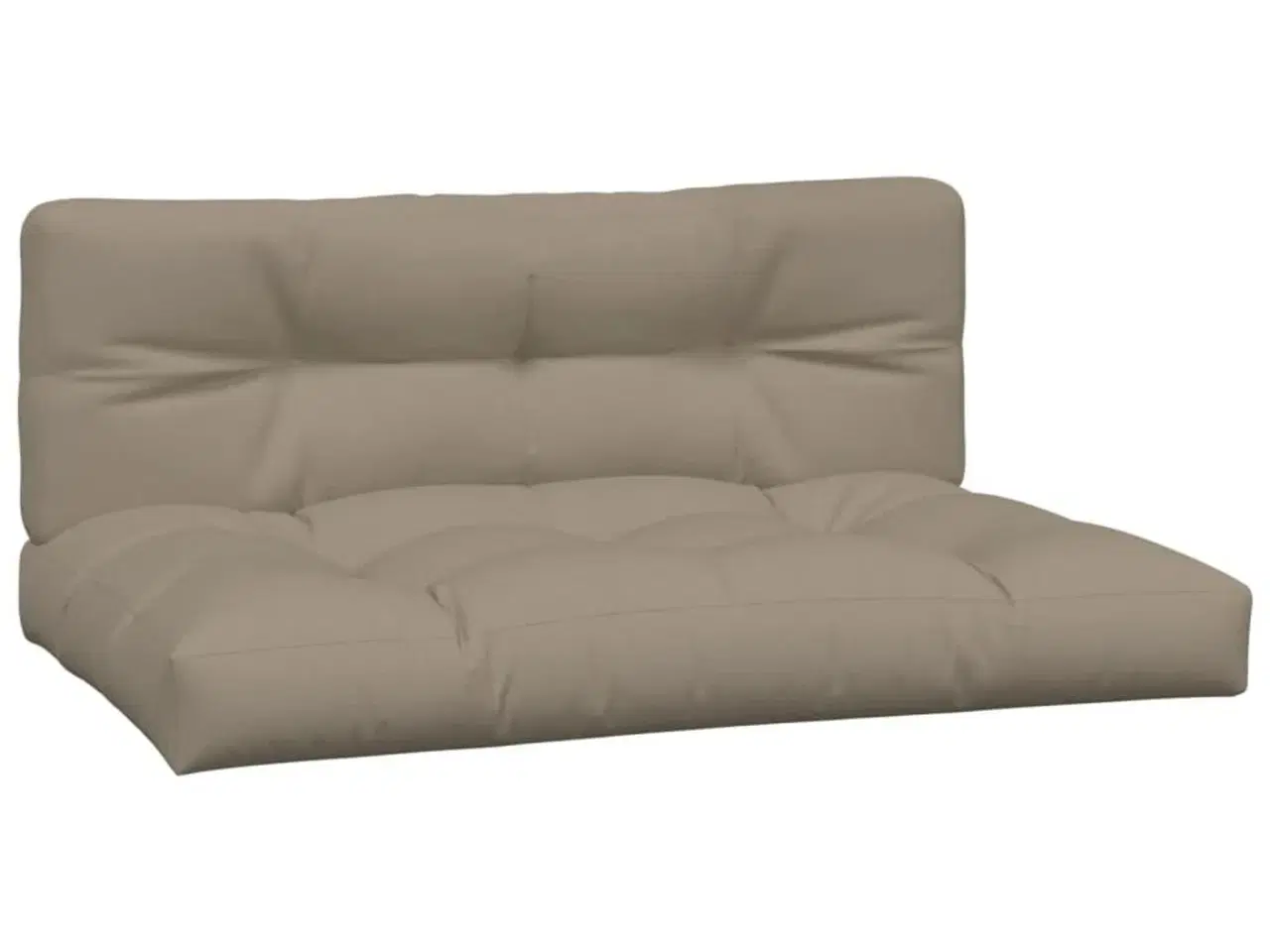 Billede 2 - Pallehynder 2 stk. stof gråbrun