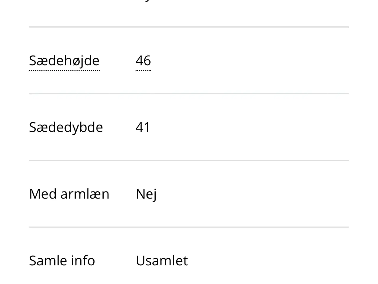 Billede 4 - 6 ….Spisebords stole.