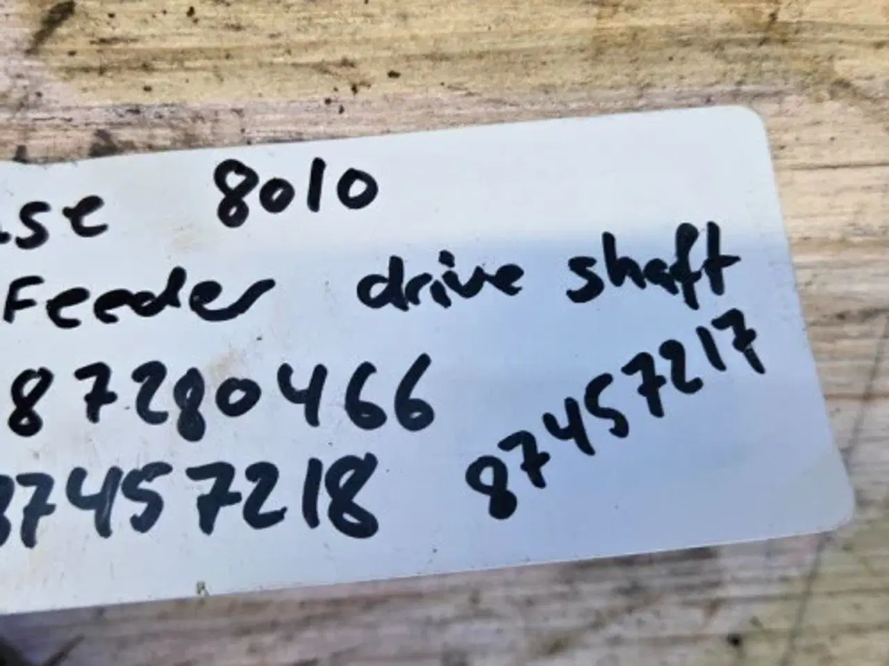 Billede 2 - Case 8010 Driveaksel 87000203