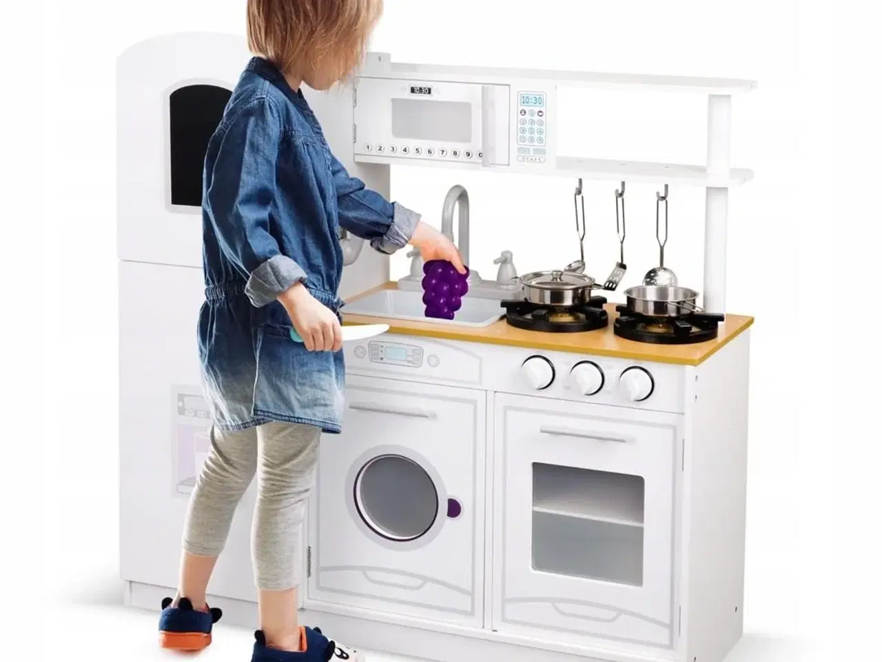 Billede 3 - Legekøkken i træ – PROMIS med tilbehør
