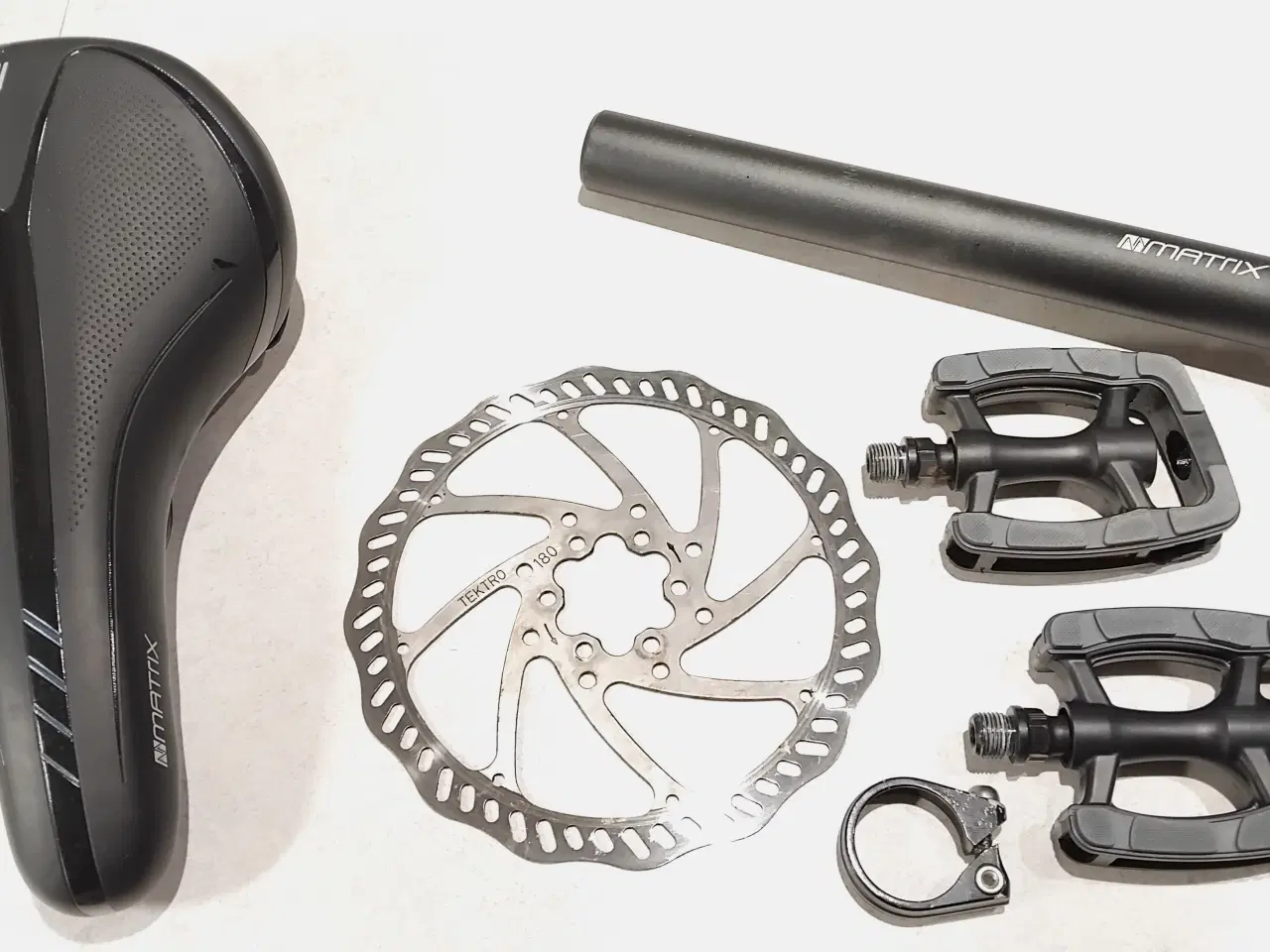 Billede 2 - Cykeldele bremseskive sadel sadelpind frempind