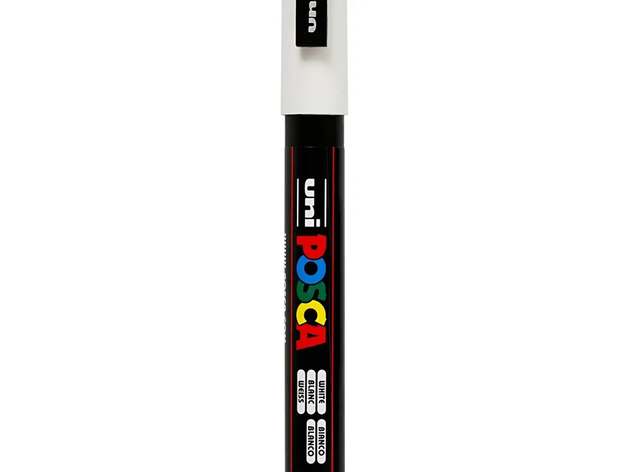 Billede 1 - Posca Tusch, PC-3M, streg 0,9-1,3 mm, fine, hvid, 1 stk.