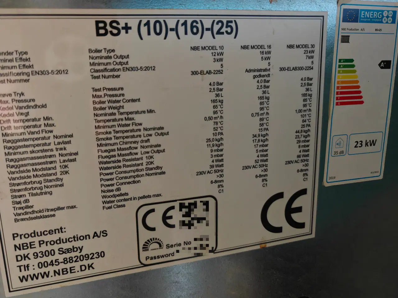 Billede 2 - NBE BS+ 23 kW træpillefyr med magasin