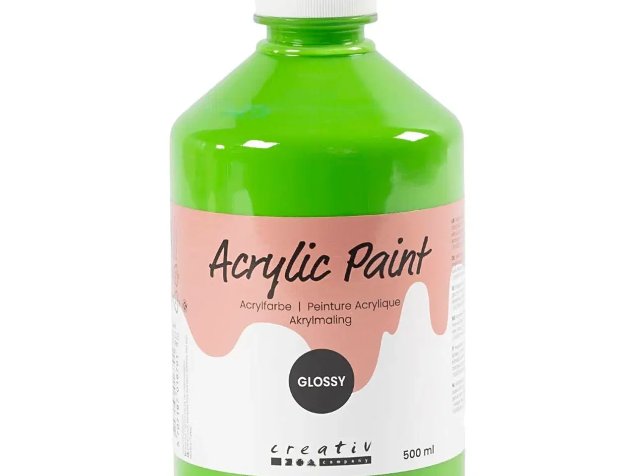 Billede 1 - Akrylmaling Blank, lys grøn, 500 ml/ 1 fl.