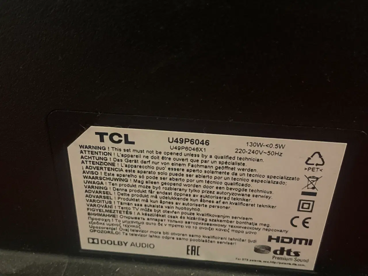 Billede 5 - Smart TV tcl  49 tommer  med  fjernbetjening