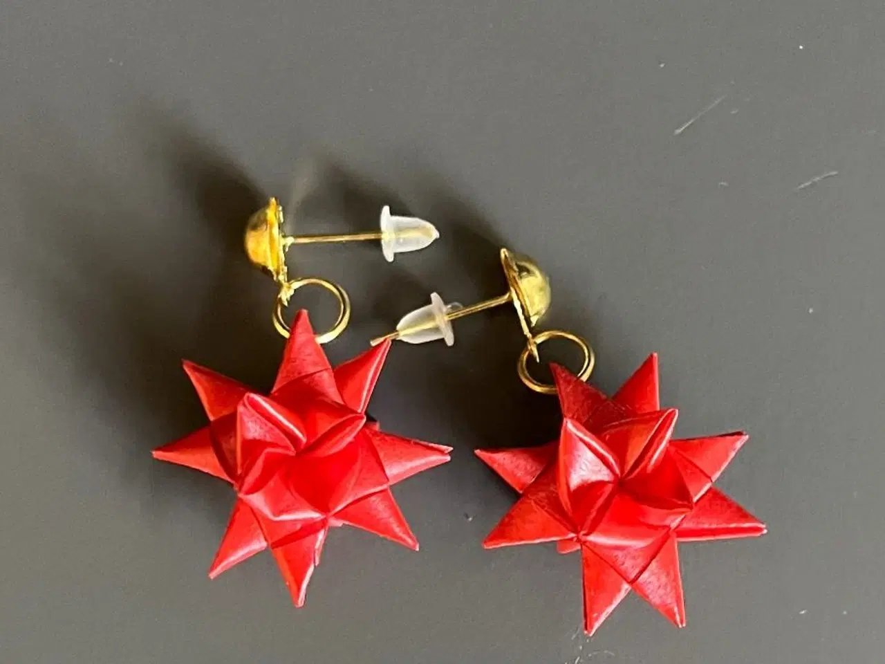 Billede 3 - Håndlavede juleøreringe med stjerner