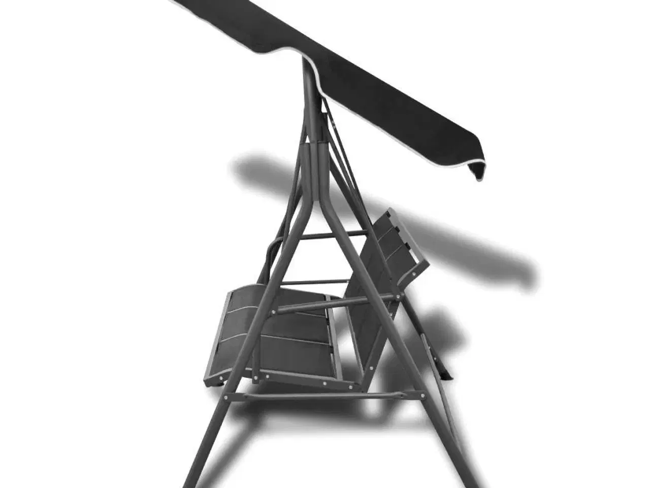 Billede 3 - Gyngesofa til haven med baldakin sort