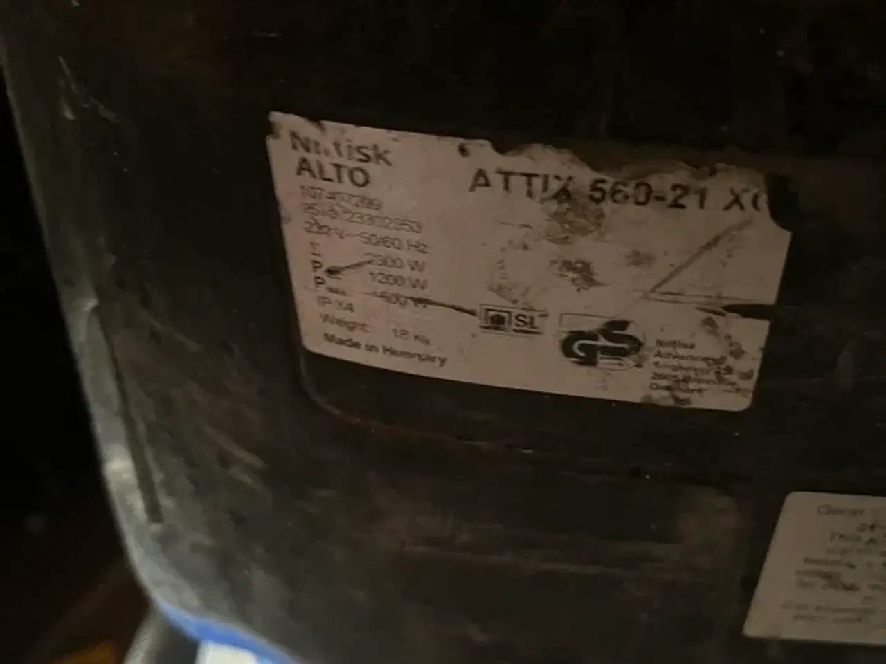 Billede 3 - Våd-tørstøvsuger NILFISK ALTO ATTIX 560