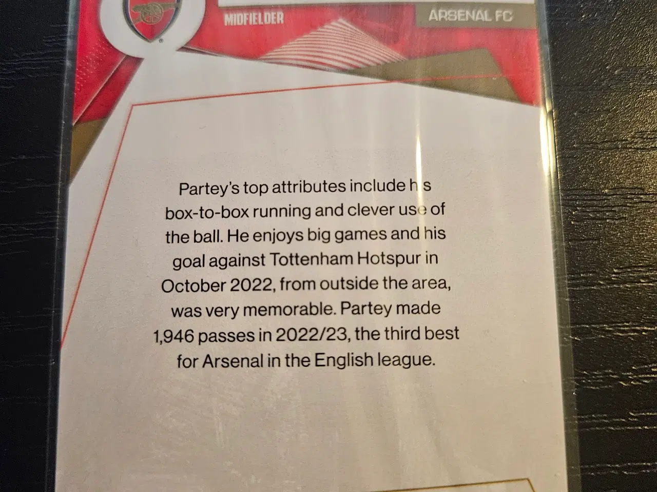 Billede 2 - Thomas Partey 295/399 Fodboldkort