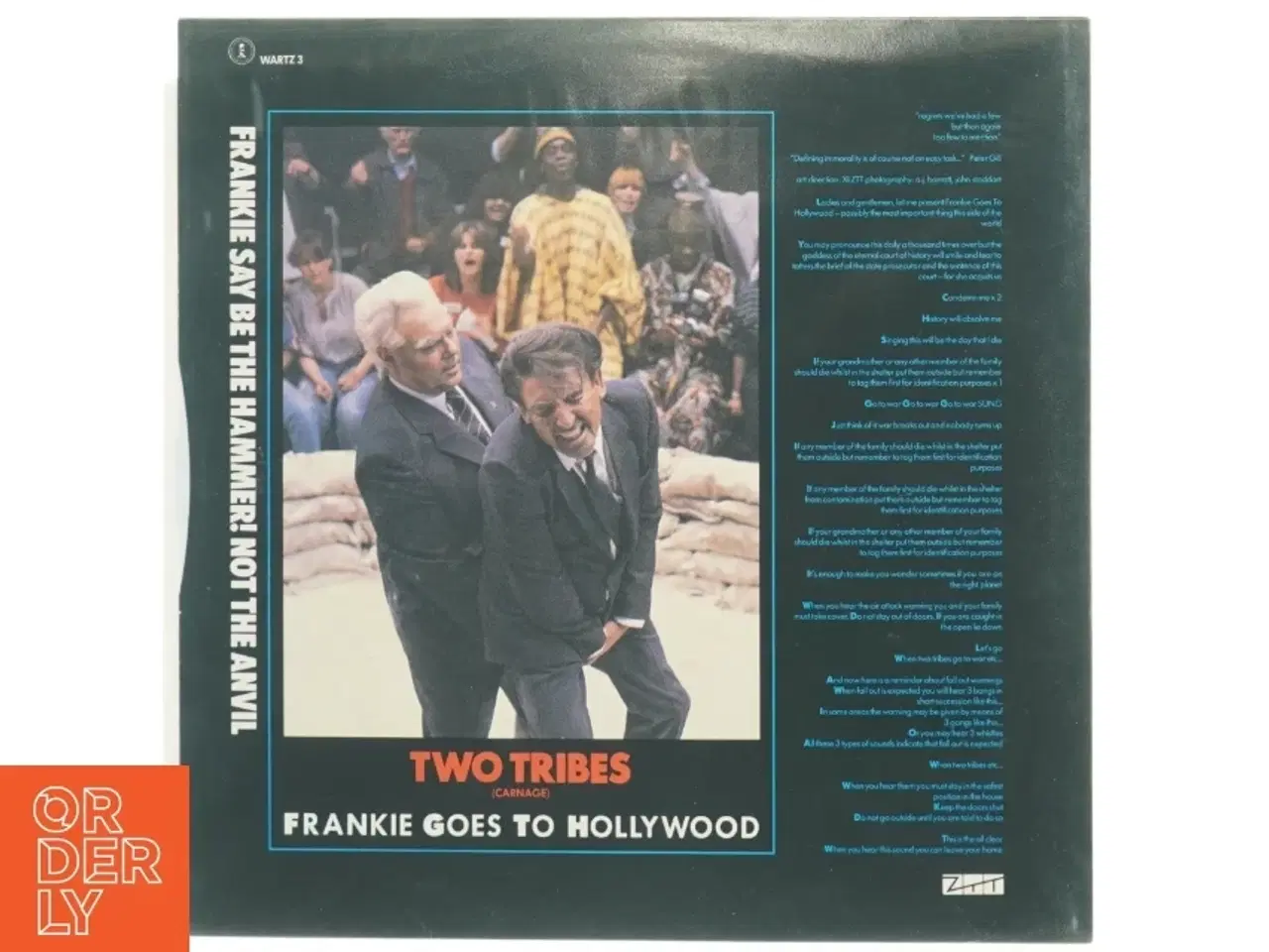 Billede 1 - Frankie Goes to Hollywood 'Two Tribes' vinylplade (str. 31 x 31 cm)