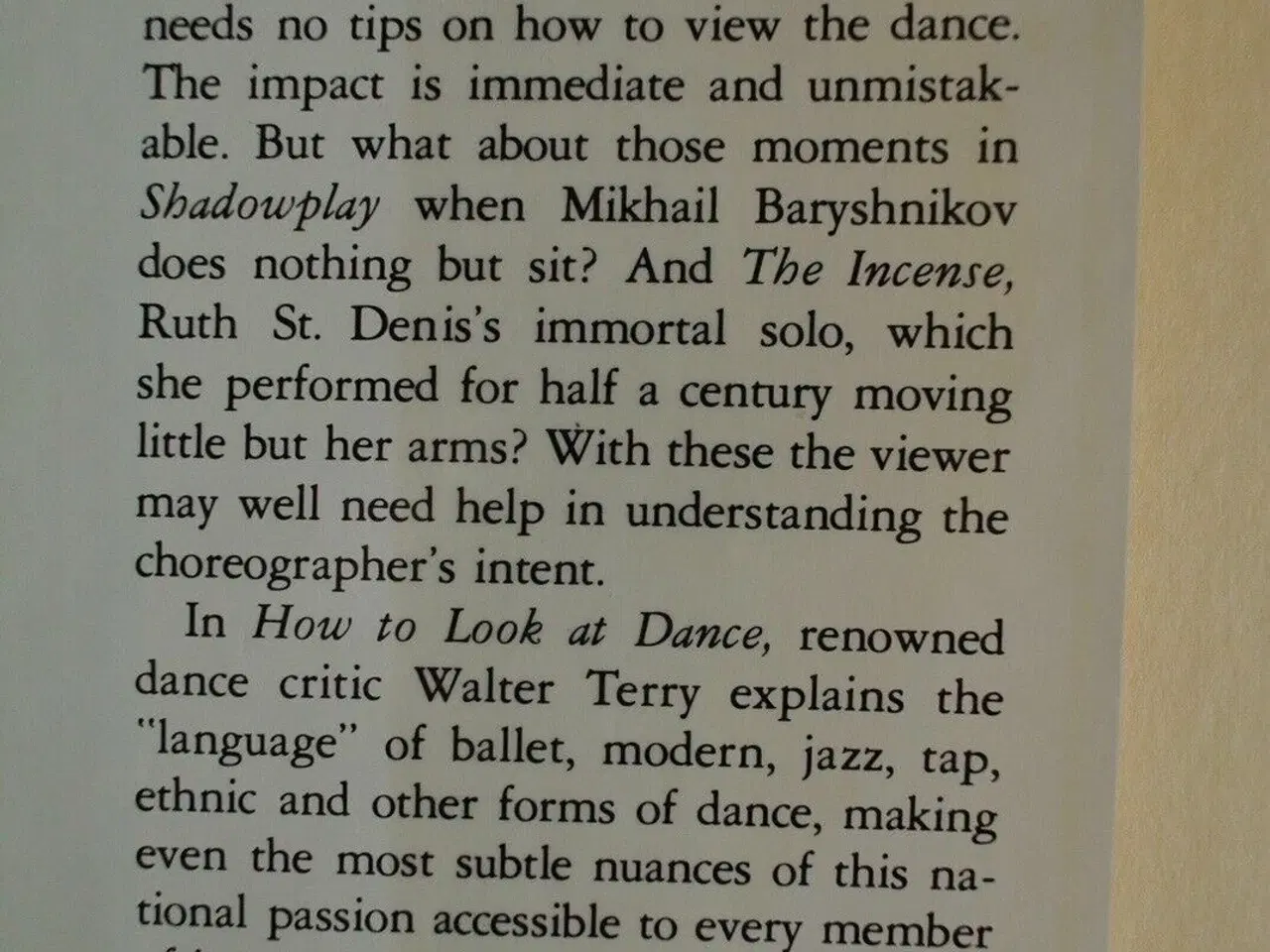 Billede 3 - how to look at dance, by walter terry photo by jac
