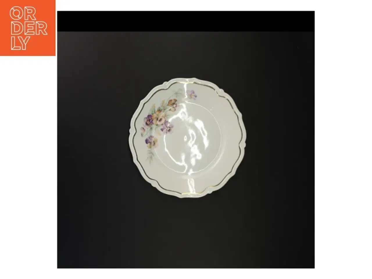 Billede 4 - Blomstret porcelænstallerkener fra Bavaria (str. Diameter 21 en halv cm)