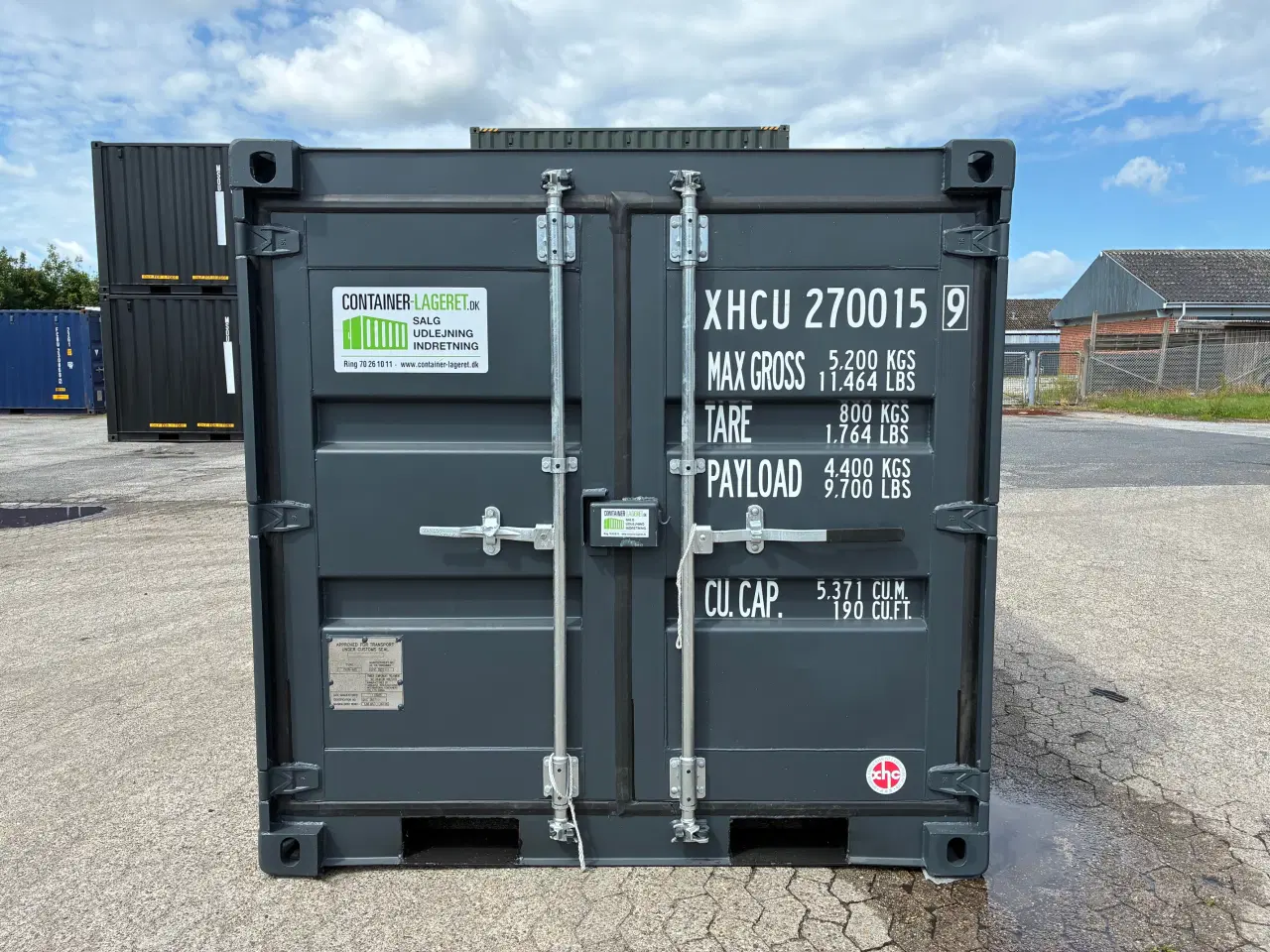 Billede 1 - Ny 6 fods Container - Koksgrå Ral: 7016