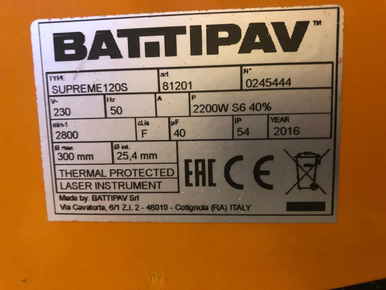 Billede 3 - Battipav suprême 120s