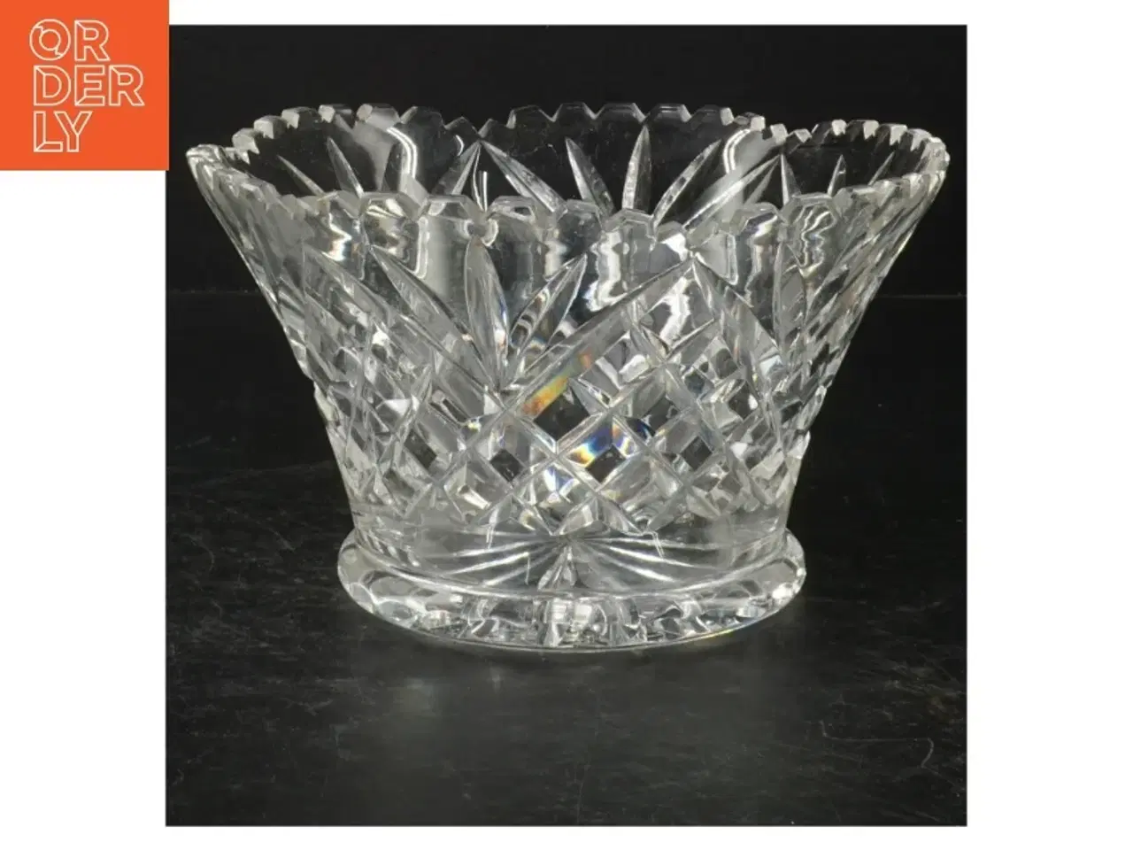Billede 1 - Krystal skål (str. Ø. 19,5 cm)
