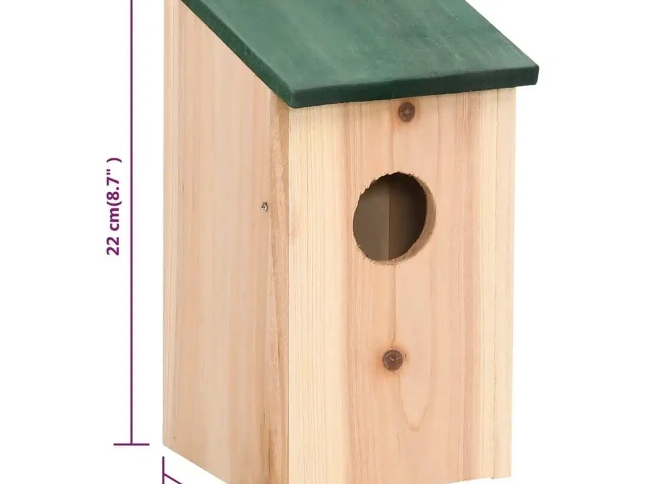 Billede 9 - Fuglehuse 10 stk. 12x12x22 cm massivt fyrretræ