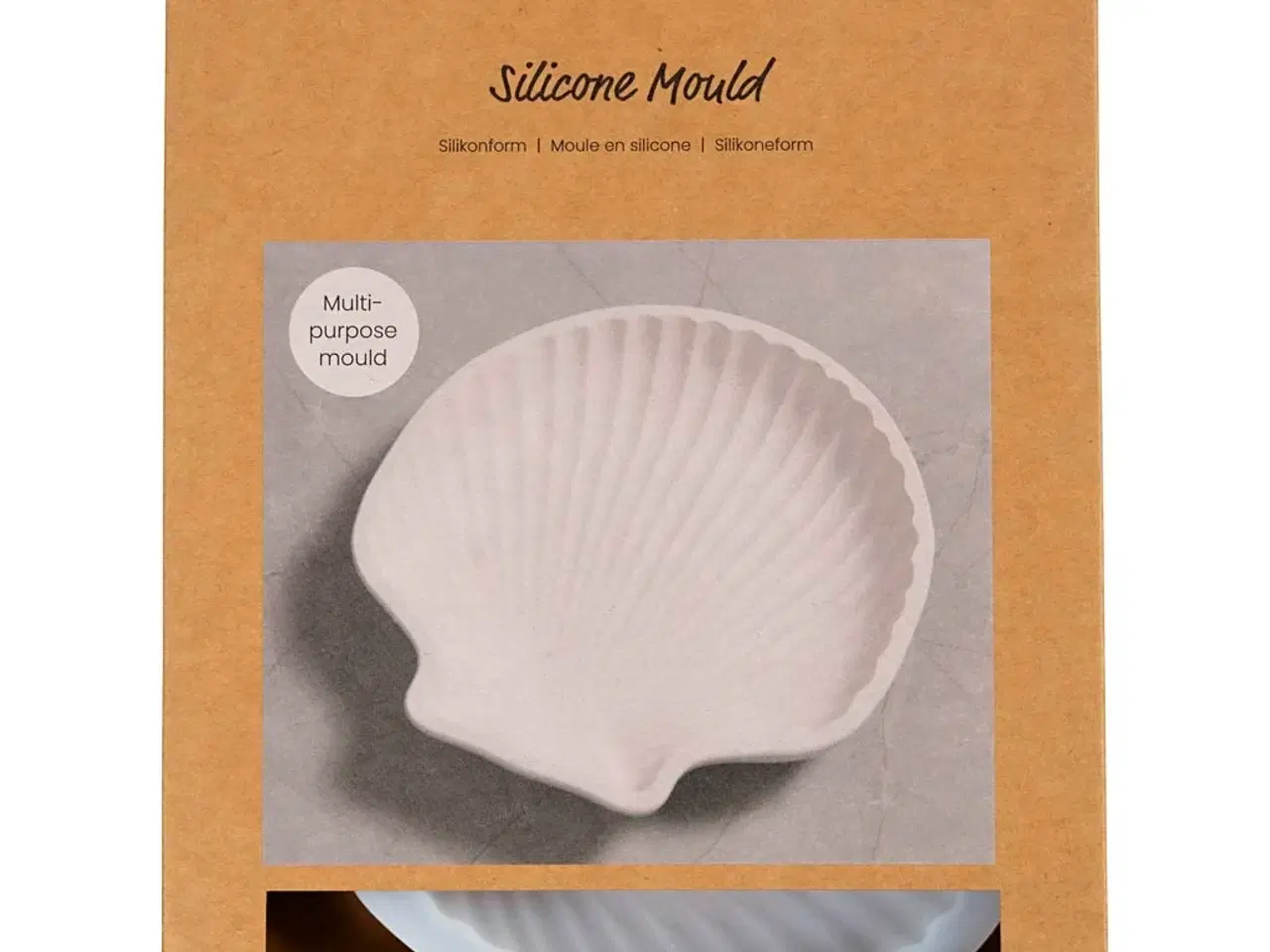 Billede 1 - Silikoneform, Muslingeskal, H: 2,5 cm, L: 14,5 cm, B: 14 cm, 1 stk.