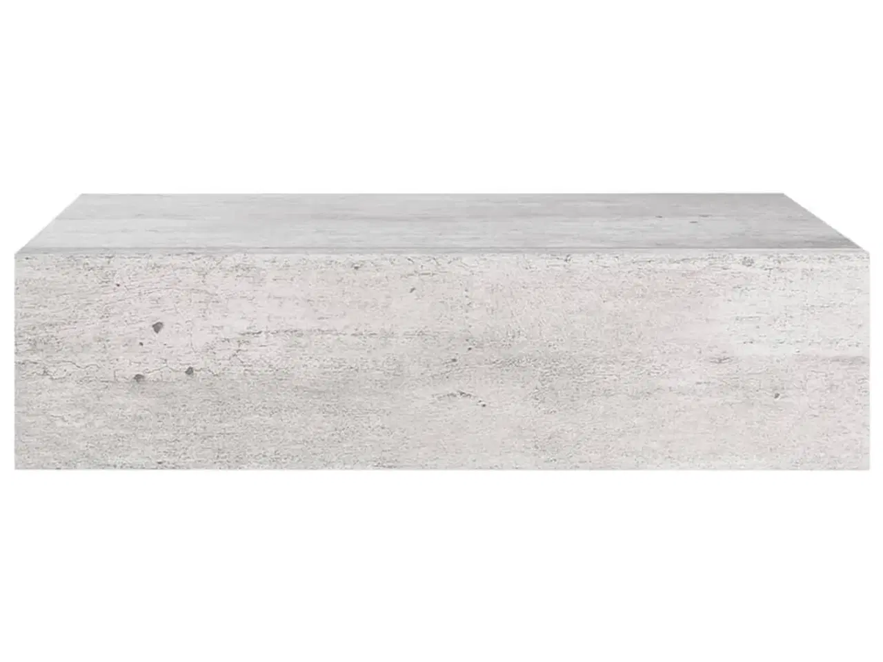 Billede 4 - Væghylde med skuffe 40x23,5x10 cm MDF betongrå