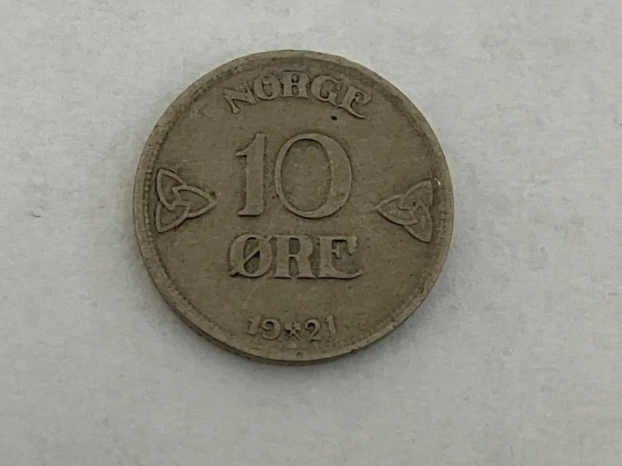 Billede 1 - 10 Øre 1921 Norge