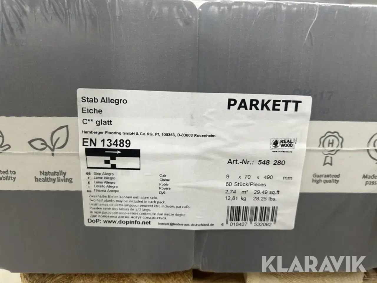 Billede 2 - Sildebensgulv Haro Stab allegro c** 104m2