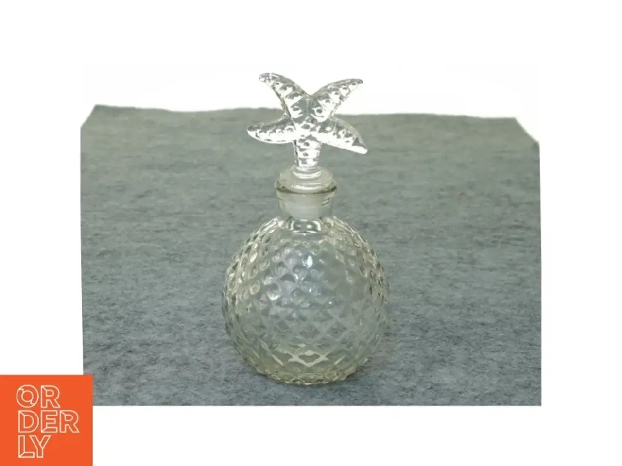 Billede 1 - Glas karaffel flaske med søstjerne prop (str. 20 x 6 cm)