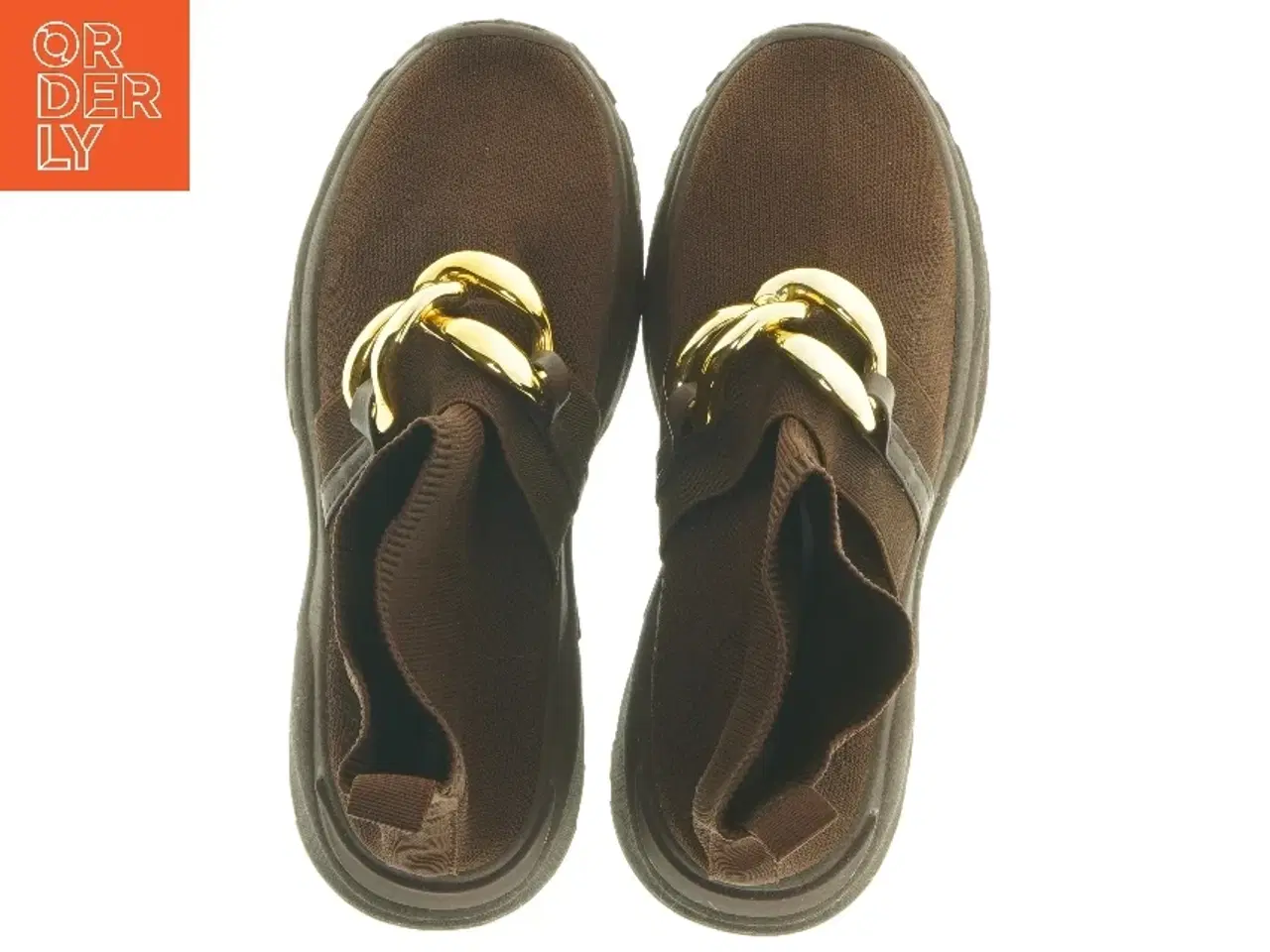 Billede 5 - Brune støvler med kædedetalje (str. 39 )