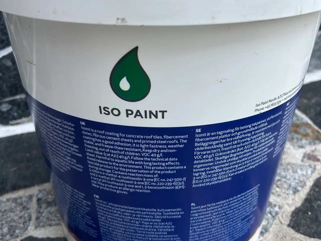 Billede 3 - Ny Isonit tagmaling sort 20 l