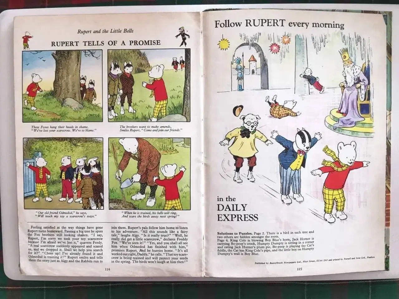 Billede 6 - Bog med tegneserie: RUPERT and the IRON SPADE