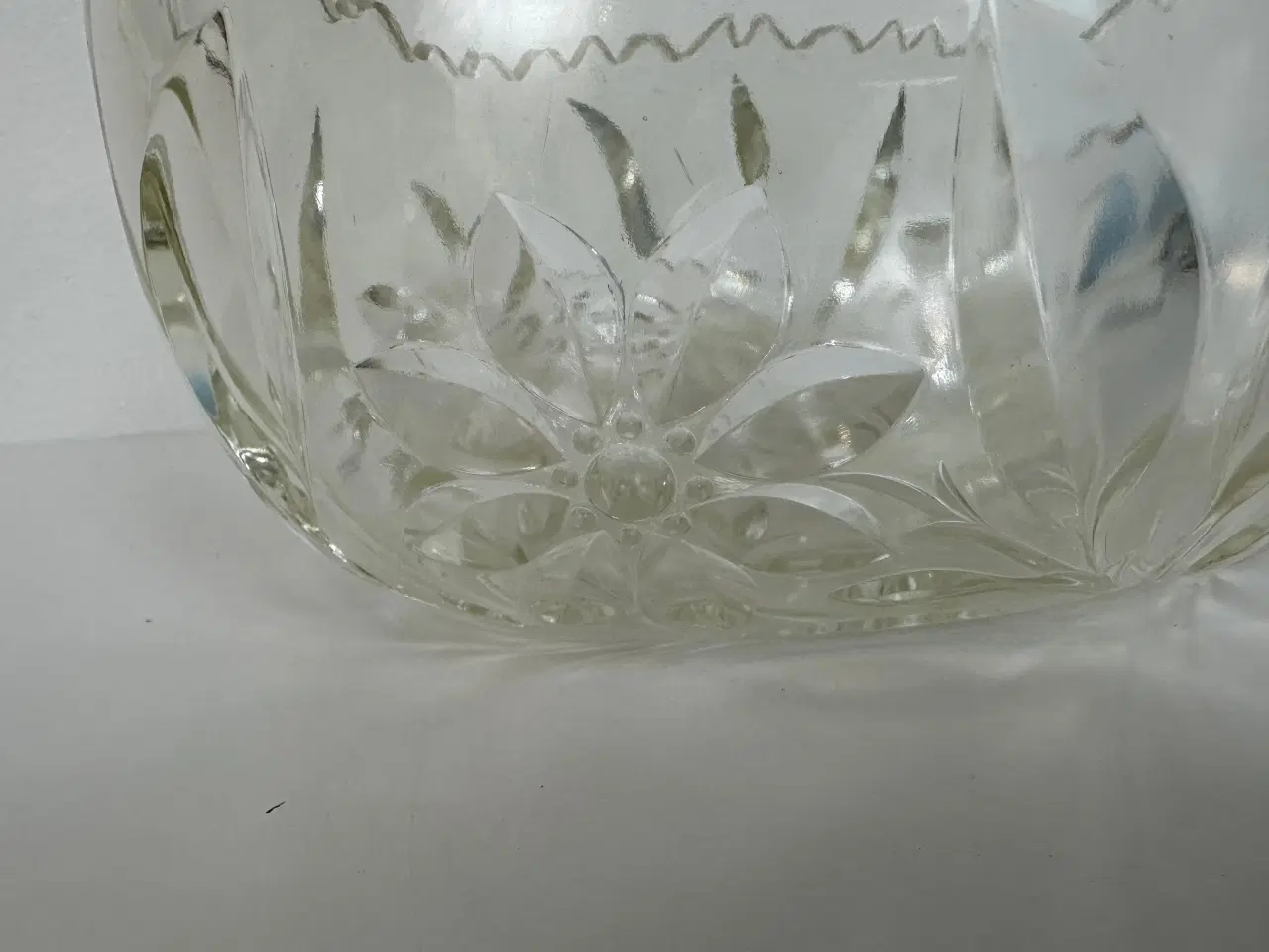 Billede 3 - Stor skål i krystalglas, vintage