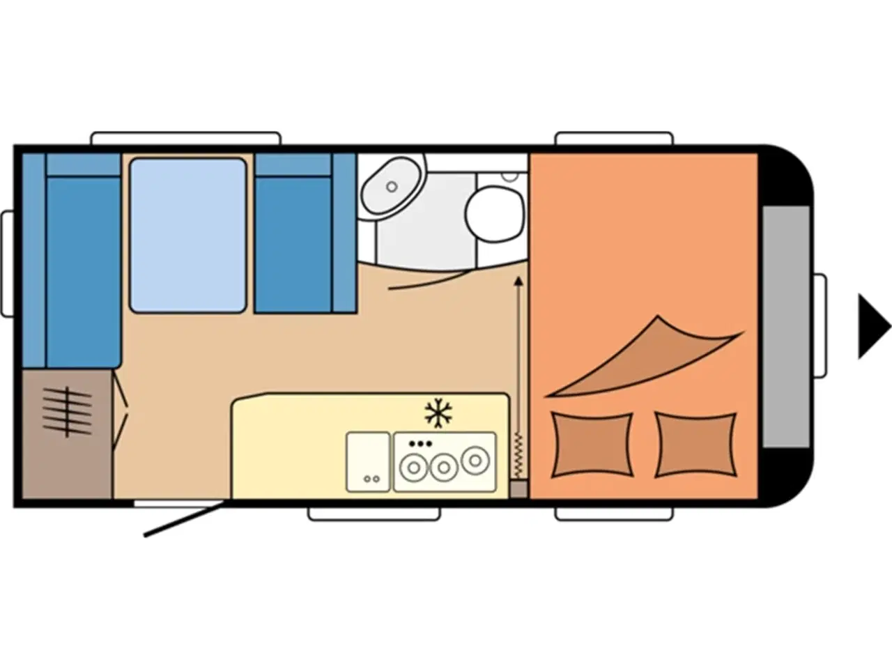 Billede 10 - 2024 - Hobby De Luxe 440 SF   Hobby 440 SF,  let og flot model fra Hinshøj Caravan A/S.