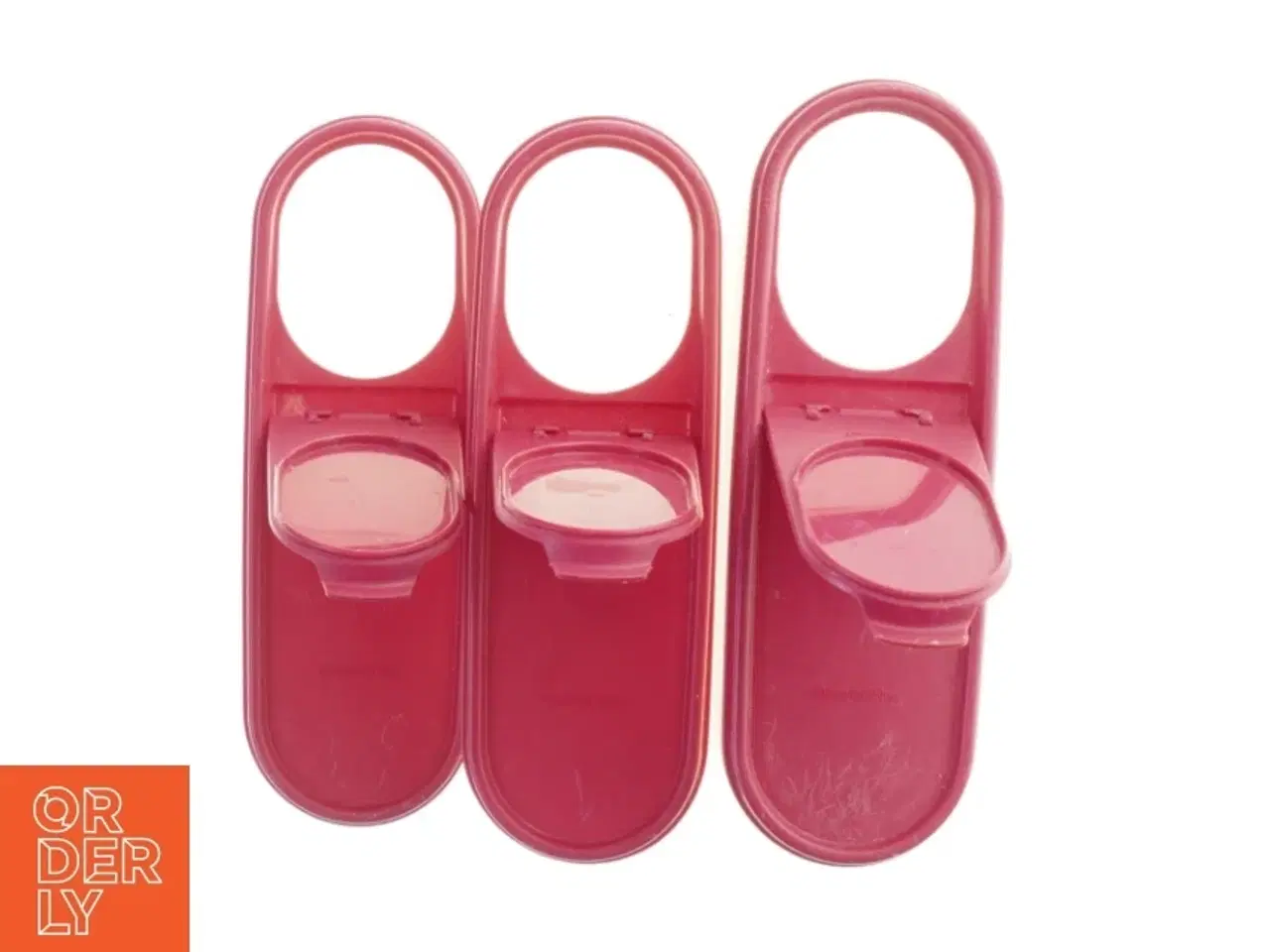 Billede 2 - Plastik opbevaringsbokse med låg fra Tupperware (str. 26. x. 10. cm. h. 7-18 cm)