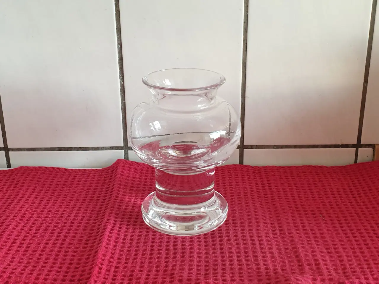 Billede 1 - Glasstage tung h15,5cm