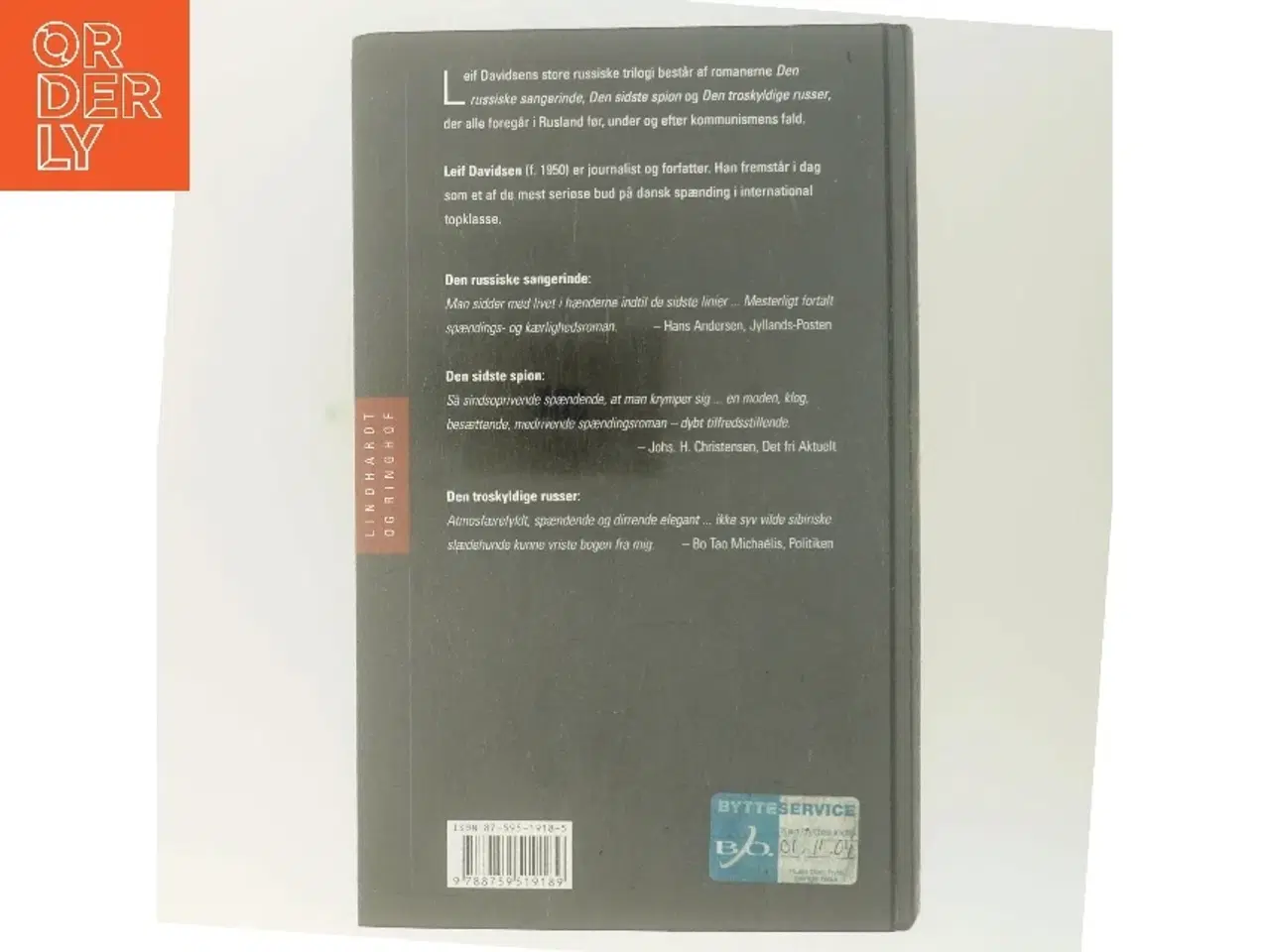 Billede 3 - Den russiske trilogi af Leif Davidsen (Bog)