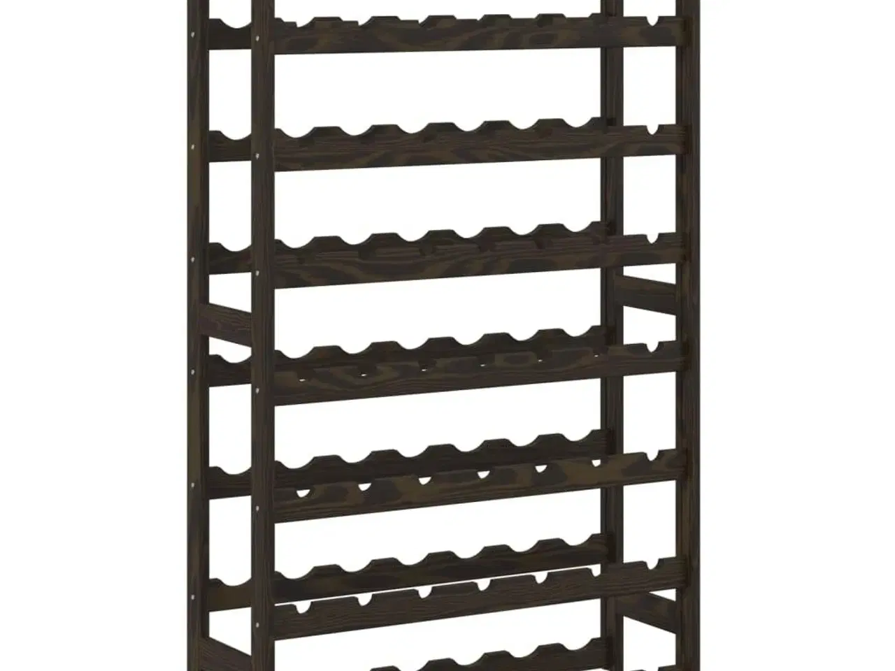 Billede 2 - Vinreol til 56 flasker massivt fyrretræ sort