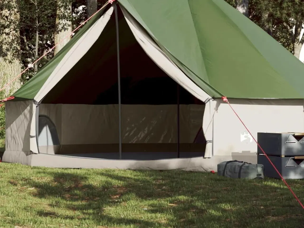 Billede 1 - 8-personers campingtelt vandafvisende grøn