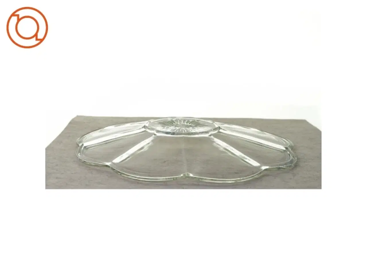 Billede 3 - Fad i glas (str. 30 cm)